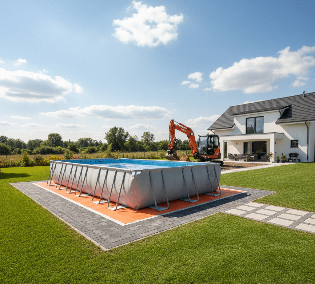 Basen Stelazowy Na Kostce Brukowej